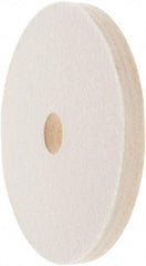 Value Collection - 6" Diam x 1/2" Thick Unmounted Buffing Wheel - 1 Ply, Polishing Wheel, 1" Arbor Hole, Medium Density - A1 Tooling