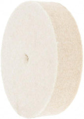 Made in USA - 2" Diam x 1/2" Thick Unmounted Buffing Wheel - 1 Ply, Polishing Wheel, 1/2" Arbor Hole, Hard Density - A1 Tooling