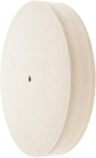 Value Collection - 12" Diam x 2" Thick Unmounted Buffing Wheel - 1 Ply, Polishing Wheel, 1/2" Arbor Hole, Medium Density - A1 Tooling