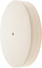 Value Collection - 12" Diam x 2" Thick Unmounted Buffing Wheel - 1 Ply, Polishing Wheel, 1/2" Arbor Hole, Medium Density - A1 Tooling