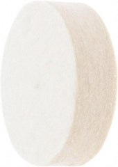 Value Collection - 2" Diam x 1/2" Thick Unmounted Buffing Wheel - 1 Ply, Polishing Wheel, 1/2" Arbor Hole, Medium Density - A1 Tooling