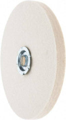 Value Collection - 6" Diam x 1/2" Thick Unmounted Buffing Wheel - 1 Ply, Polishing Wheel, 1" Arbor Hole, Soft Density - A1 Tooling