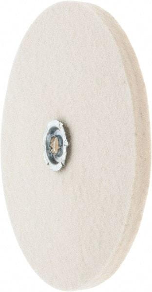 Value Collection - 8" Diam x 1/2" Thick Unmounted Buffing Wheel - 1 Ply, Polishing Wheel, 1" Arbor Hole, Soft Density - A1 Tooling