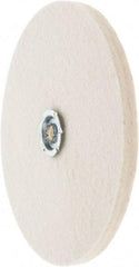 Value Collection - 8" Diam x 1/2" Thick Unmounted Buffing Wheel - 1 Ply, Polishing Wheel, 1" Arbor Hole, Soft Density - A1 Tooling