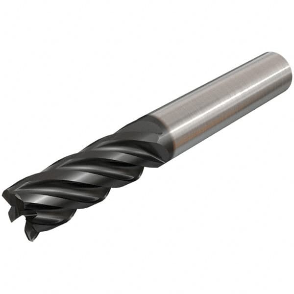 Iscar - 20mm, 5 Flute, Single End, Solid Carbide, Corner Chamfer End Mill - 125mm OAL, 38° Helix, Right Hand Flute, 50mm LOC, Right Hand Cut - A1 Tooling