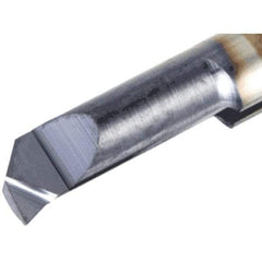 Iscar - 6.8mm Min Bore Diam, 24mm Max Bore Depth, 7mm Shank Diam, Corner Radius Boring Bar - 0.006" Corner Radius, Left Hand Cut, Solid Carbide, TiAlN/TiN Finish - Exact Industrial Supply