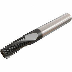 Iscar - ISO, 0.4724" Cutting Diam, 4 Flute, Solid Carbide Helical Flute Thread Mill - Internal Thread, 26.3mm LOC, 84mm OAL, 12mm Shank Diam - A1 Tooling