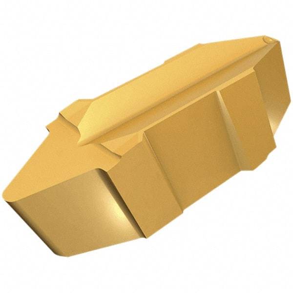 Iscar - 14234GPV Grade IC5010, 9.82mm Cutting Width Carbide Grooving Insert - 2.21mm Max Depth of Cut, Neutral, 0.2mm Corner Radius, TiCN/Al2O3/TiN Finish - A1 Tooling