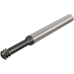 Iscar - #3-48 UNC, 0.075" Cutting Diam, 3 Flute, Solid Carbide Helical Flute Thread Mill - Internal Thread, 0.2" LOC, 2-1/2" OAL, 1/4" Shank Diam - A1 Tooling