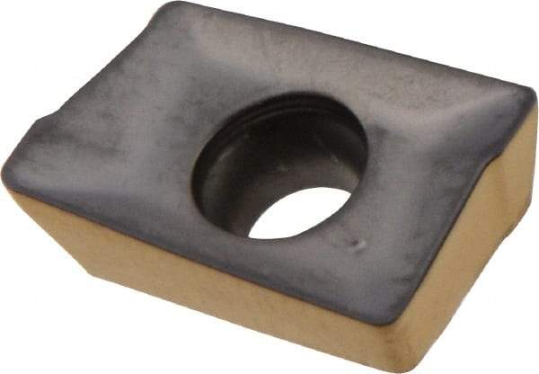 Iscar - APKT1003 HM Grade IC830 Carbide Milling Insert - TiAlN/TiN Finish, 0.1398" Thick, 0.5mm Corner Radius - A1 Tooling