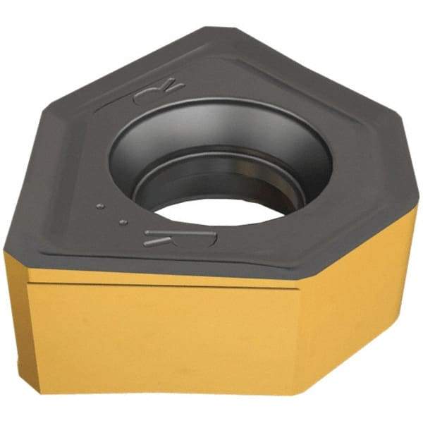 Iscar - ONHU0505 Grade IC808 Carbide Milling Insert - TiAlN/AlTiN/TiN Finish, 0.2205" Thick, 13mm Inscribed Circle - A1 Tooling