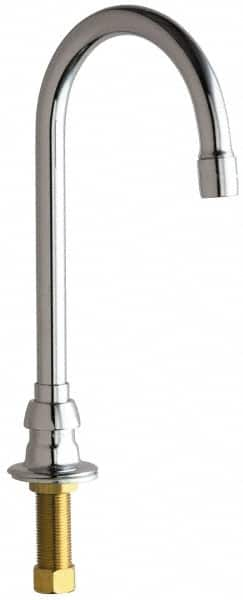 Chicago Faucets - Deck Mounted Bathroom Faucet - Single Supply For Tempered Water, No Drain, Gooseneck Spout - A1 Tooling