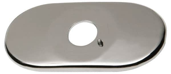 Chicago Faucets - Faucet Replacement 4" Cover Plate - Polished Chrome, Use with HyTronic IR Faucets - A1 Tooling