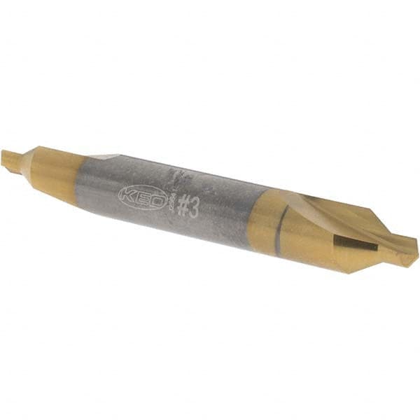 Keo - #3 Plain Cut 60° Incl Angle Solid Carbide Combo Drill & Countersink - A1 Tooling