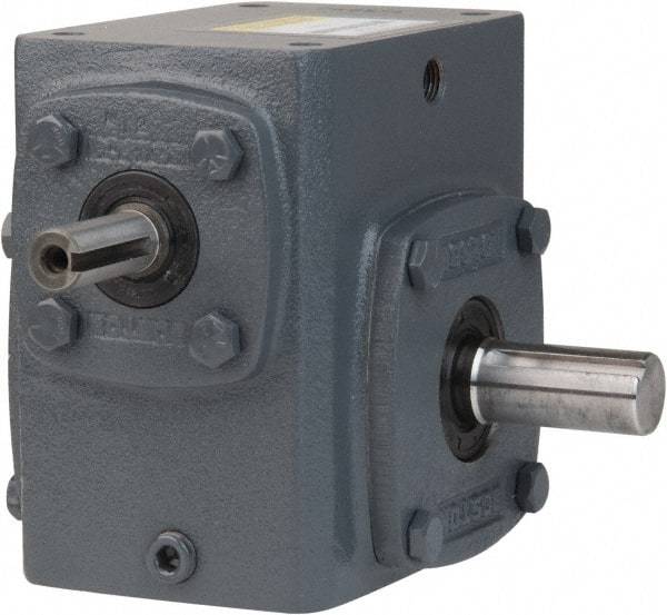 Boston Gear - 2.06 Centerline Distance, 25:1, 70 RPM Output, 1.16 Input Horsepower, 875 Lbs. Max Torque, Speed Reducer - Part No. 721-25-J, 5/8" Shaft Diam, Single Shaft Right, 4.34" High - A1 Tooling