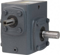 Boston Gear - 3-3/4 Centerline Distance, 60:1, 29 RPM Output, 2.24 Input Horsepower, 3,277 Lbs. Max Torque, Speed Reducer - Part No. 738-60-J, 1" Shaft Diam, Single Shaft Right, 7.63" High - A1 Tooling