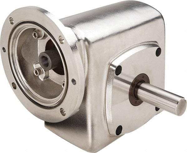 Boston Gear - 2.06 Centerline Distance, 60:1, 29 RPM Output, 0.55 Input Horsepower, 826 Lbs. Max Torque, Speed Reducer - Part No. SSF72160KB5JS, Single Shaft Right, 5/8" Bore, 4.34" High, 56C NEMA - A1 Tooling