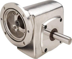 Boston Gear - 1-3/4 Centerline Distance, 30:1, 58 RPM Output, 0.65 Input Horsepower, 573 Lbs. Max Torque, Speed Reducer - Part No. SSF71830KB5JS, Single Shaft Right, 5/8" Bore, 3.81" High, 56C NEMA - A1 Tooling