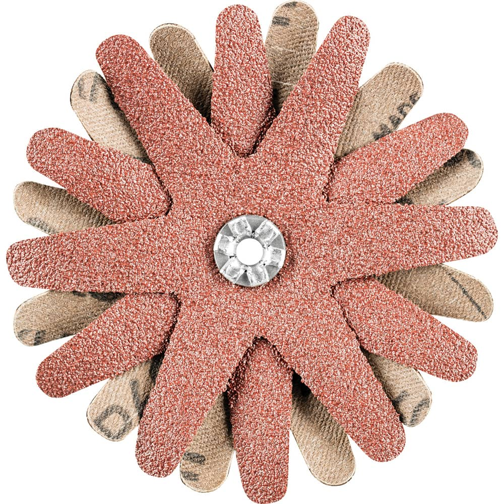 PFERD - Sanding Stars; Abrasive Type: Coated ; Abrasive Material: Aluminum Oxide ; Star Diameter (Inch): 3-1/8 ; Grit: 60 ; Grade: Coarse ; Connector Type: Arbor - Exact Industrial Supply