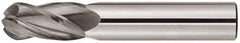 Niagara Cutter - 1/4" Diam, 1-1/2" LOC, 4 Flute Solid Carbide Ball End Mill - TiAlN Finish, Single End, 6" OAL, 1/4" Shank Diam, Spiral Flute - A1 Tooling