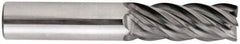 Niagara Cutter - 5/8", 5 Flute, Single End, Solid Carbide, 0.015" Corner Radius End Mill - 3-1/2" OAL, 40° Helix, Right Hand Flute, 1-1/4" LOC, Right Hand Cut - A1 Tooling