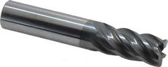 Niagara Cutter - 5/8", 5 Flute, Single End, Solid Carbide, 0.06" Corner Radius End Mill - 3-1/2" OAL, 40° Helix, Right Hand Flute, 1-1/4" LOC, Right Hand Cut - A1 Tooling