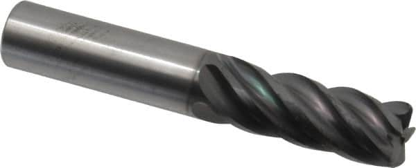 Niagara Cutter - 1/2", 5 Flute, Single End, Solid Carbide, 0.06" Corner Radius End Mill - 3" OAL, 40° Helix, Right Hand Flute, 1-1/4" LOC, Right Hand Cut - A1 Tooling