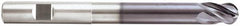 Niagara Cutter - 1", 4 Flute, Single End, Solid Carbide, 0.03" Corner Radius End Mill - 6" OAL, Right Hand Flute, 1-1/4" LOC, Right Hand Cut, 4" Extended Reach - A1 Tooling