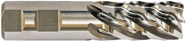 Niagara Cutter - 2" Diam 6 Flute Cobalt 0.04" Chamfer Width Corner Chamfer End Mill - A1 Tooling