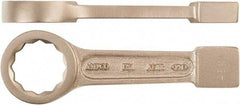 Ampco - 1-7/16" 12 Point Striking Box Wrench - Single End, 7-7/8" OAL, Aluminum Bronze, Polished Finish - A1 Tooling