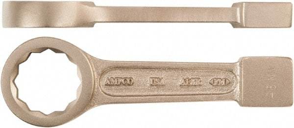 Ampco - 2" 12 Point Striking Box Wrench - Single End, 10" OAL, Aluminum Bronze, Polished Finish - A1 Tooling