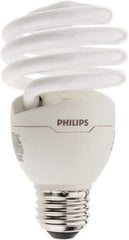 Philips - 23 Watt Fluorescent Residential/Office Medium Screw Lamp - 2,700°K Color Temp, 1,600 Lumens, 120 Volts, EL/mDT, 10,000 hr Avg Life - A1 Tooling