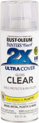 Rust-Oleum - Clear, Gloss, Enamel Spray Paint - 8 Sq Ft per Can, 12 oz Container, Use on Multipurpose - A1 Tooling