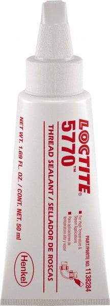 Loctite - 50 mL, White, High Strength Liquid Thread Sealant - 72 Full Cure Time - A1 Tooling