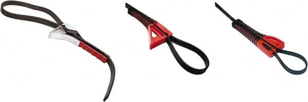 Boa - 6-3/4" Max Pipe Capacity, 25-1/2" Long, Strap Wrench - 6.34" Actual OD, 8" Handle Length - A1 Tooling