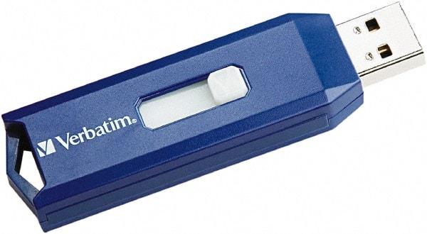 Verbatim - 8GB Blue Flash Drive - Use with Windows 2000, Windows XP, Vista, Windows 7, Mac OS 9.x or higher, Linux Kernel 2.6x or higher - A1 Tooling