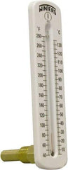 Winters - 40 to 280°F, Industrial Thermometer with Standard Thermowell - 1 Inch Immersion Length, 2 Inch Stem Length, 8 Inch Long, 1/2 Inch Thread - A1 Tooling