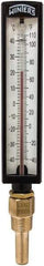 Winters - -40 to 110°F, Industrial Thermometer with Standard Thermowell - 2 Inch Immersion Length, 1.825 Inch Stem Length, 10 Inch Long, 1/2 Inch Thread - A1 Tooling