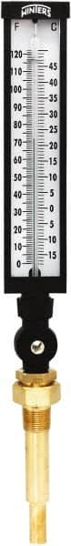 Winters - -15 to 120°F, Industrial Thermometer with Standard Thermowell - 5 Inch Immersion Length, 6 Inch Stem Length, 20 Inch Long, 3/4 Inch Thread - A1 Tooling