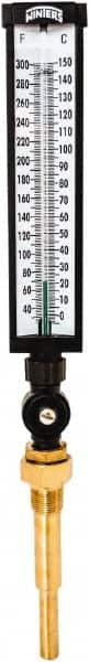 Winters - 30 to 300°F, Industrial Thermometer with Standard Thermowell - 5 Inch Immersion Length, 6 Inch Stem Length, 20 Inch Long, 3/4 Inch Thread - A1 Tooling