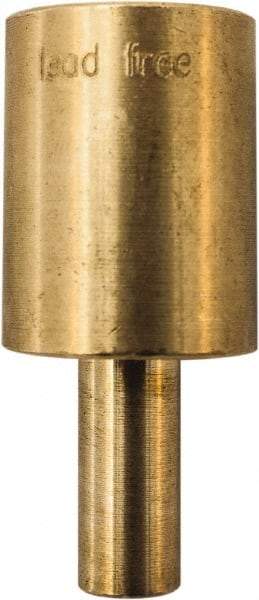 Winters - 2.01 Inch Overall Length, 3/4 Inch Thread, Brass Thermowell - 0.8 Inch Insertion Length - A1 Tooling