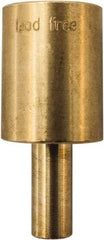 Winters - 2.01 Inch Overall Length, 3/4 Inch Thread, Brass Thermowell - 0.8 Inch Insertion Length - A1 Tooling