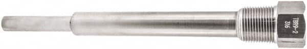 Winters - 10 Inch Overall Length, 3/4 Inch Thread, 316 Stainless Steel Thermowell - 7-1/2 Inch Insertion Length - A1 Tooling