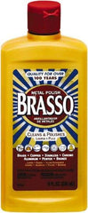 Brasso - 8 Fluid Ounce Liquid Metal Polish - Unscented, Bottle - A1 Tooling