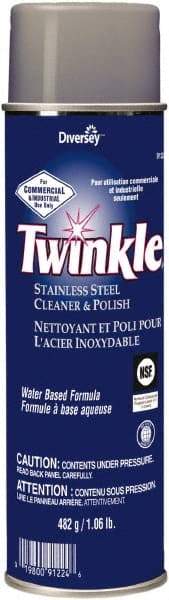 Twinkle - 17 Fluid Ounce Liquid Stainless Steel Cleaner and Polish - Unscented, Aerosol - A1 Tooling