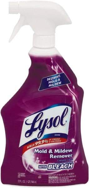 Lysol - 1 qt Spray Bottle Liquid Bathroom Cleaner - Unscented Scent, Disinfectant, Mold & Mildew Cleaner - A1 Tooling