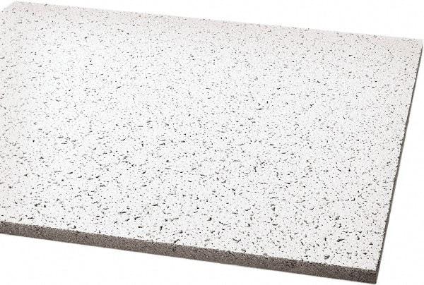 Armstrong World - 48" Long x 24" Wide, Wet-Formed Mineral Fiber Acoustic Ceiling Tile - ASTM E1264 Specification, White - A1 Tooling