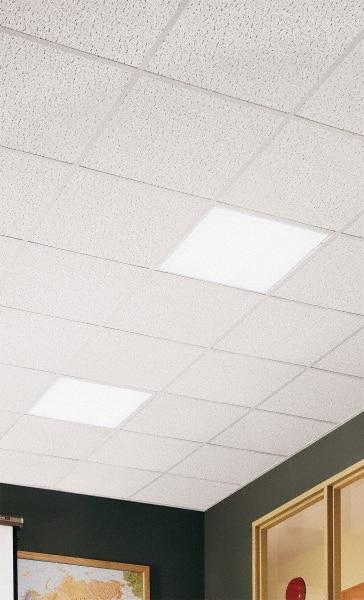 Armstrong World - 24" Long x 24" Wide, Wet-Formed Mineral Fiber Acoustic Ceiling Tile - ASTM E1264 Specification, White - A1 Tooling