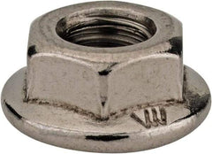 Monroe Engineering Products - M6x1.00 304 Steel Hex Flange Lock Nut - 6mm High - A1 Tooling