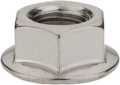 Monroe Engineering Products - 1/2-13 304 Steel Hex Flange Lock Nut - 3/4" Width Across Flats, 1/2" High - A1 Tooling